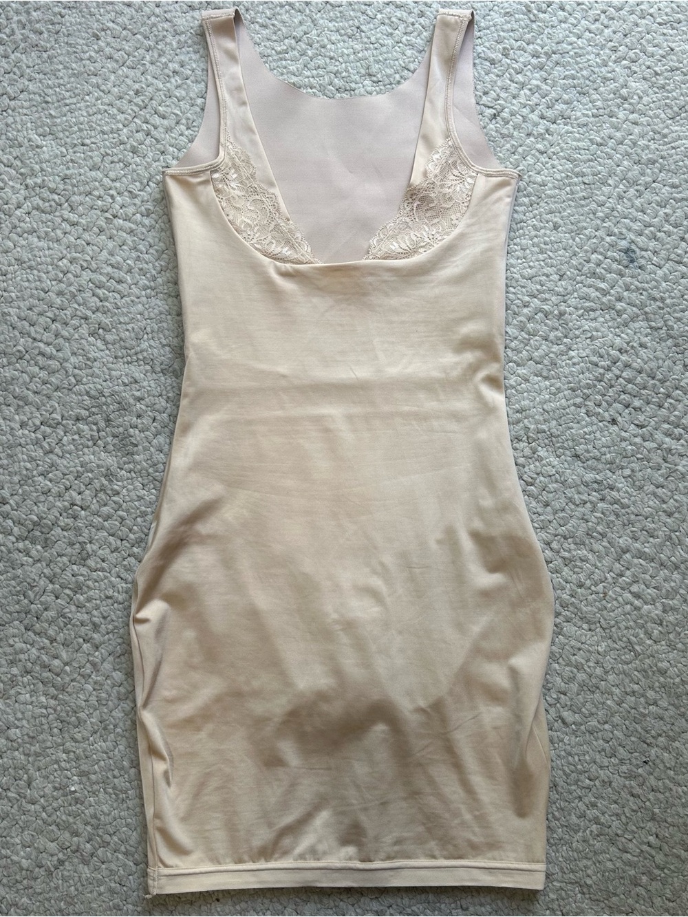 Maidenform Flexees Open Bust Body Shape wear Size Small Beige Nude Tummy Control